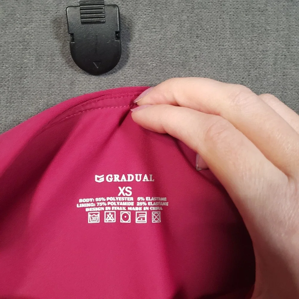Gradual Athletic‎ Shorts Womens XS Pink High Waisted Pockets Running Workout